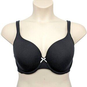 Cacique Lane Bryant Womens Bra T Shirt Cotton Blend Size 42C Black